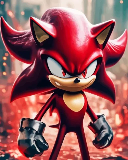 The Red Sonic Diamond Painting