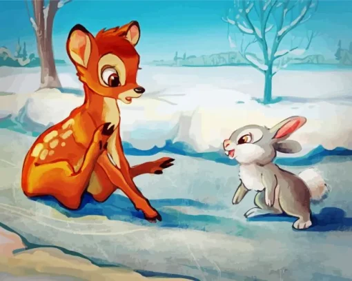 Thumper And Bambi Diamond Painting