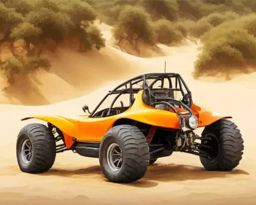 Yellow Buggy Diamond Painting