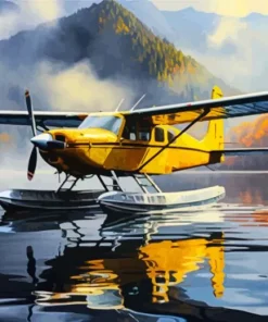 Yellow Bush Plane Diamond Painting