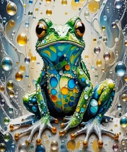 Abstract Frog Diamond Painting