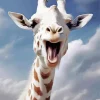 Albino Giraffe Diamond Painting