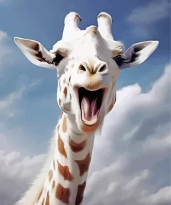 Albino Giraffe Diamond Painting