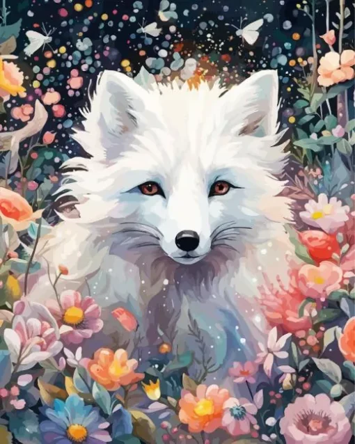 Arctic Fox Art Diamond Painting