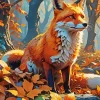 Autumn Fox Art Diamond Painting