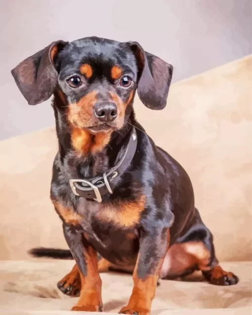 Brown And Black Chiweenie Diamond Painting