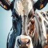 Brown and Black Cow Diamond Painting