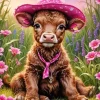 Brown Baby Calf Diamond Painting