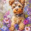 Brown Morkie Diamond Painting