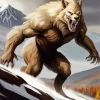 Brown Werewolf Diamond Painting