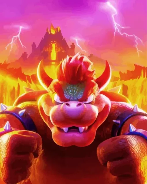 Browser Mario Game Diamond Painting