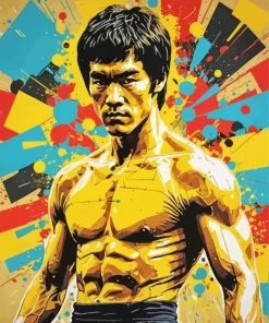 Bruce Lee Pop Art Diamond Painting