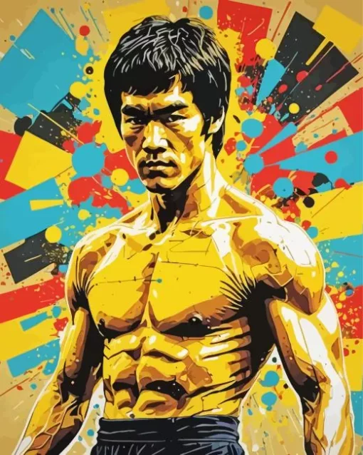 Bruce Lee Pop Art Diamond Painting