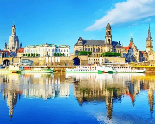 Bruhl Terrace Germany Diamond Painting