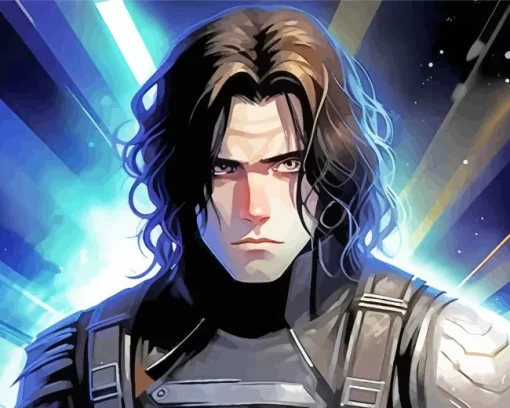 Bucky Barnes Anime Diamond Painting
