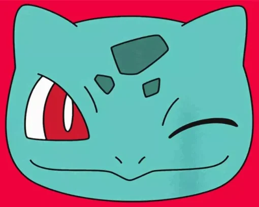 Bulbasaur Face Diamond Painting