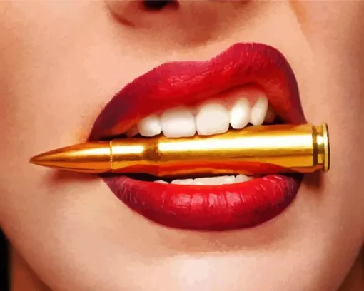 Bullet Lips Diamond Painting