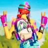 Bullseye Pixel Heart Fortnite Diamond Painting
