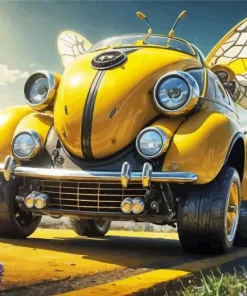 Bumblebee Car Diamond Painting