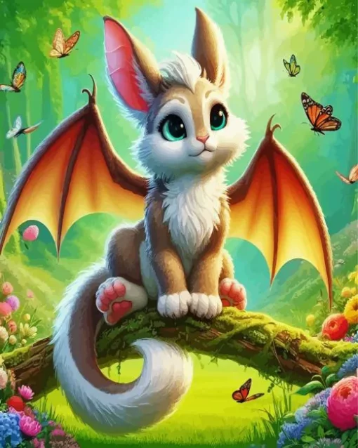 Bunny Bat Diamond Painting