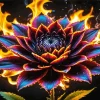 Burning Flower Diamond Painting