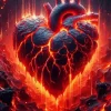 Burning Heart Art Diamond Painting