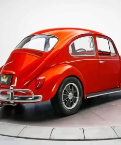 Burnt Orange VW Beetle Diamond Painting