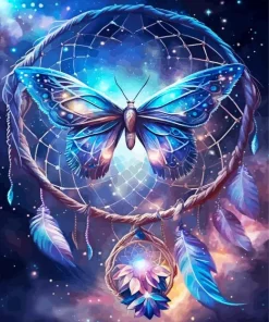 Butterfly Dream Catcher Diamond Painting