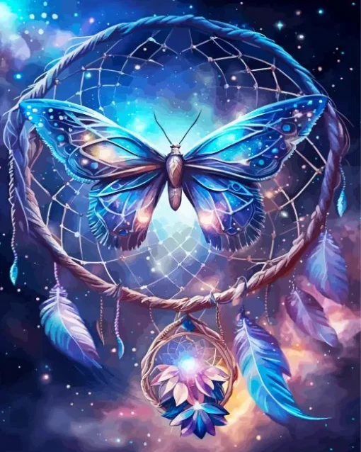 Butterfly Dream Catcher Diamond Painting