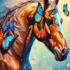 Butterfly Horse Diamond Painting