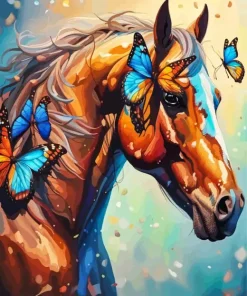 Butterfly Horse Diamond Painting