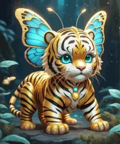 Butterfly Tiger Diamond Painting