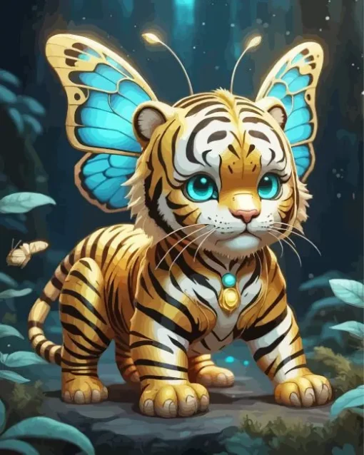 Butterfly Tiger Diamond Painting