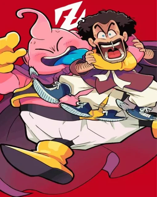 Buu And Mr Satan Diamond Painting