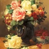 Cabbage Roses Vase Diamond Painting