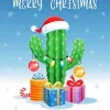 Cactus Christmas Sayings Diamond Painting