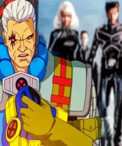 Cartoon Cable In X Men Diamond Painting