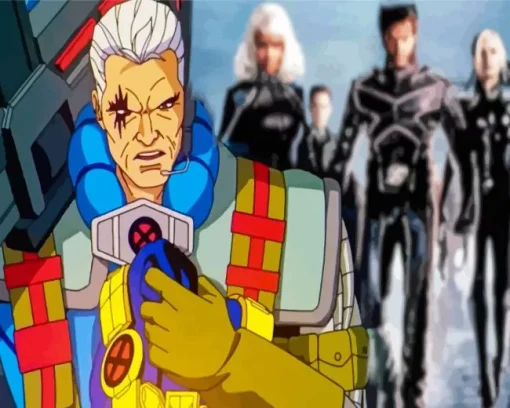 Cartoon Cable In X Men Diamond Painting