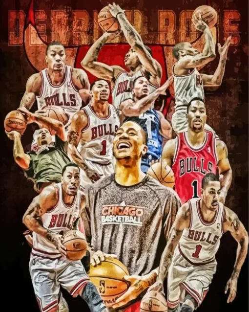 Chicago Bulls Players Diamond Painting
