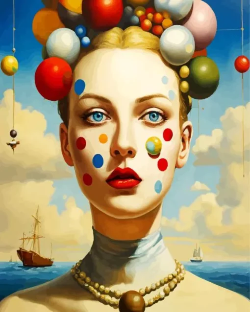 Clown Girl Diamond Painting