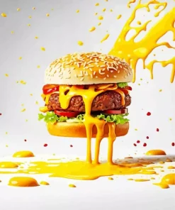 Cool Burger Diamond Painting