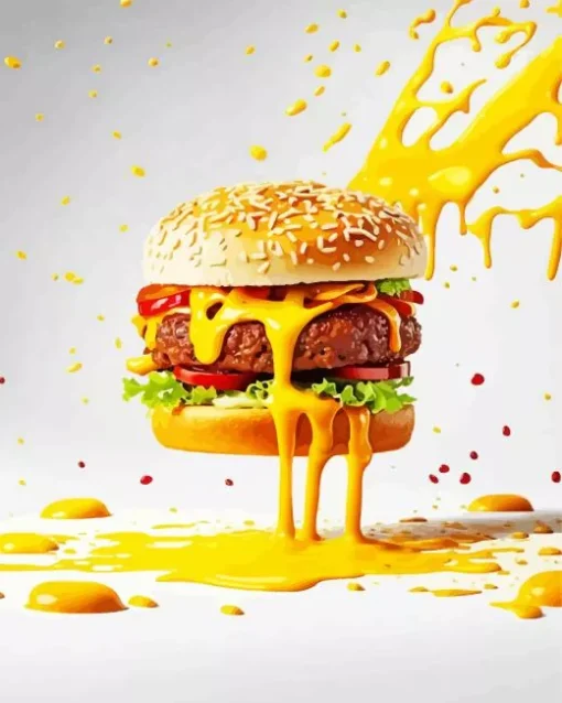 Cool Burger Diamond Painting