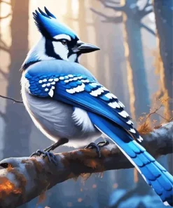 Florida Blue Jay Diamond Painting