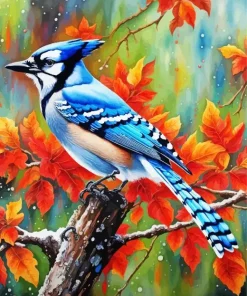 Florida Blue Jay Art Diamond Painting
