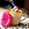 Flower And Coffee Diamond Painting