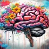 Flowers Brain Art Diamond Painting
