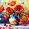 Flowers Poppy Art Diamond Painting
