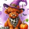 Fluffy Baby Brown Cow Diamond Painting