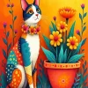 Folk Art Flower Art Diamond Painting