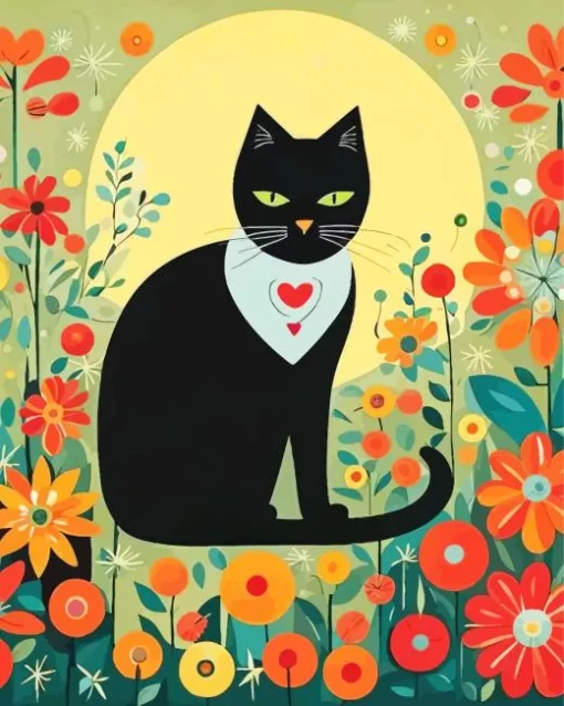 Folkart Cat Diamond Painting